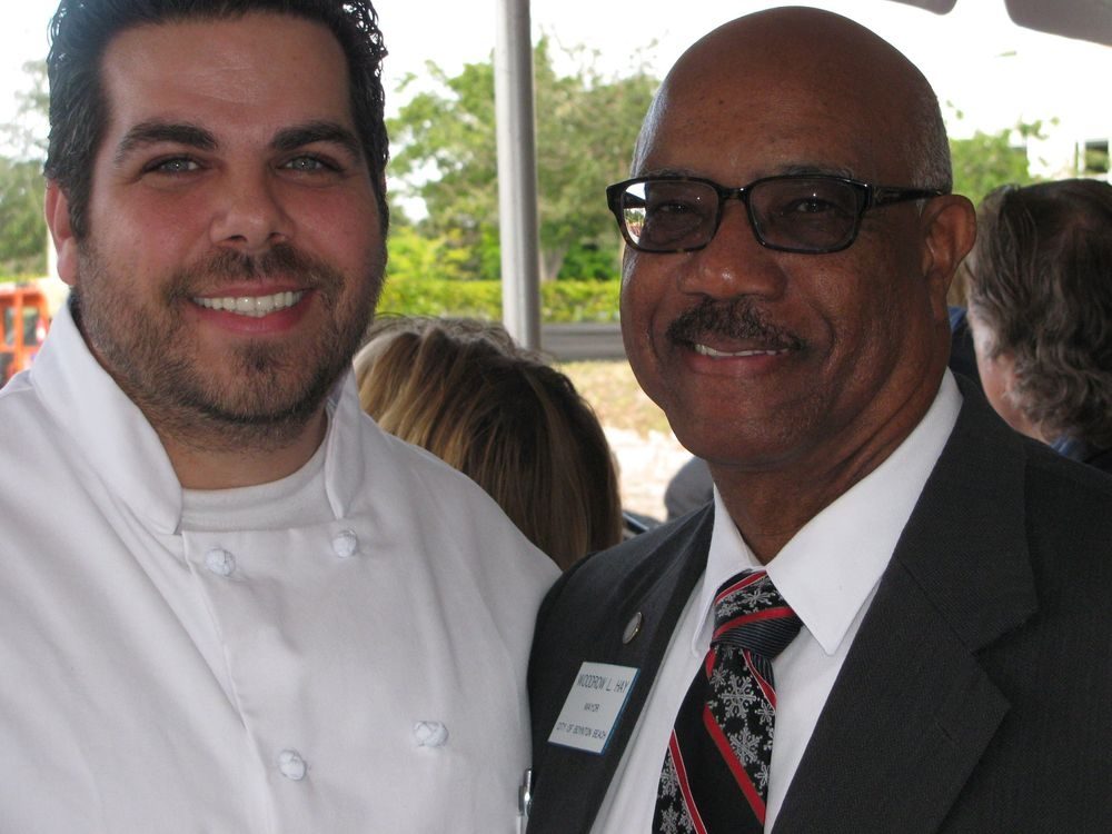 David Evans, owner and chef of Aloha, with a colleague