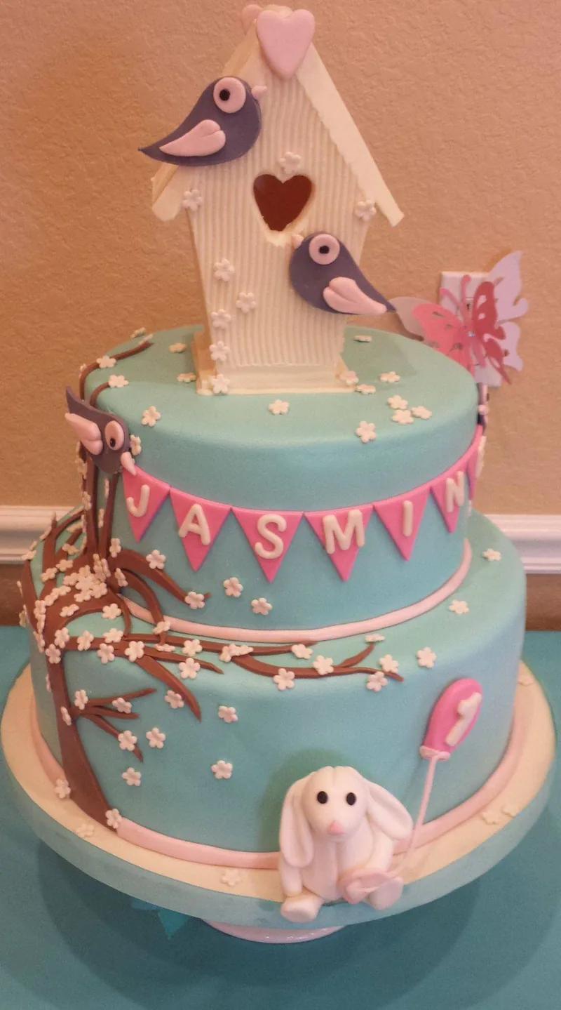 Baby shower cake and dessert table by Aloha Bakery
