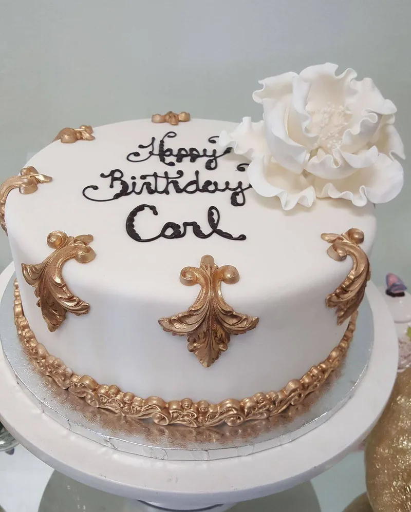 Birthday cake made at Aloha Bakery