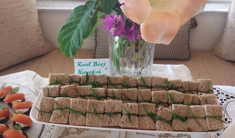 Catering spread prepared by the Aloha kitchen
