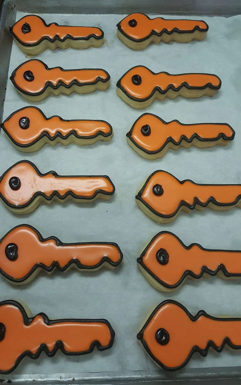 Iced cookies from the Aloha bakery case